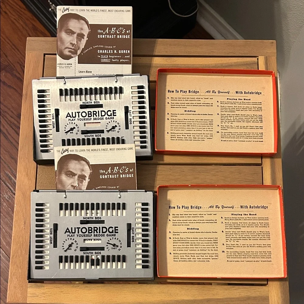 Set of two Auto Bridge play yourself game. Pocket model. - Picture 2 of 2